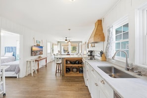 Fridge, microwave, oven, stovetop - Downstairs Unit - 2 Blocks to the Beach - Pool and Hot Tub! (North Myrtle Beach)