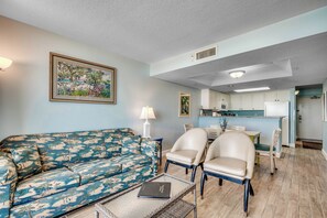 TV, DVD player - Direct Oceanfront 2-bedroom Condo! Walking distance to Boardwalk (Myrtle Beach)