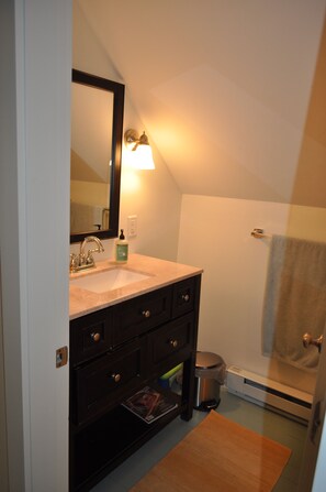 Hair dryer, towels, soap, toilet paper - Beautiful South End home, 5 minute walk to downtown and beach!  (Rockland)