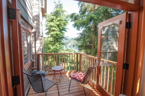 Deck with view to Deep Cove