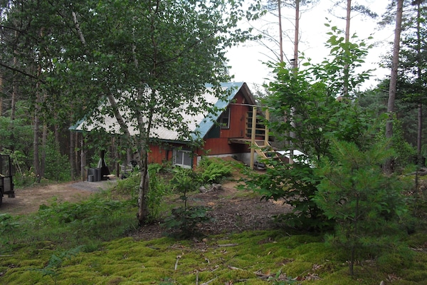 Back view of cabin.