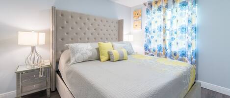 2 bedrooms, iron/ironing board, travel crib, WiFi