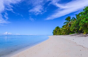 Sun-loungers, beach towels