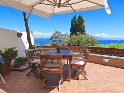 A luxury apartment with a breathtaking sea view