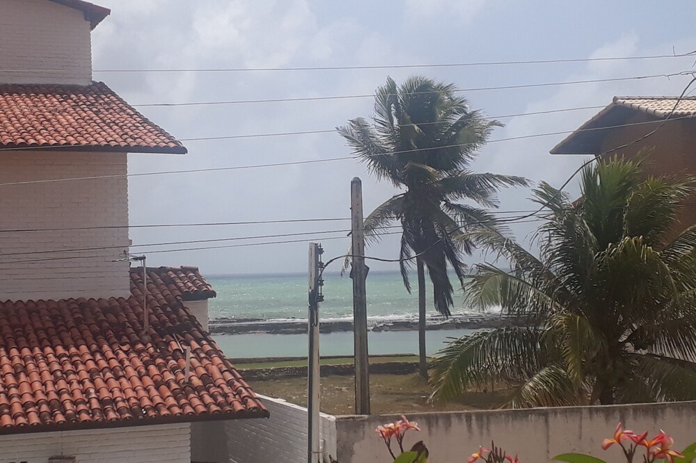 duplex house on the seafront of Barra de São Miguel