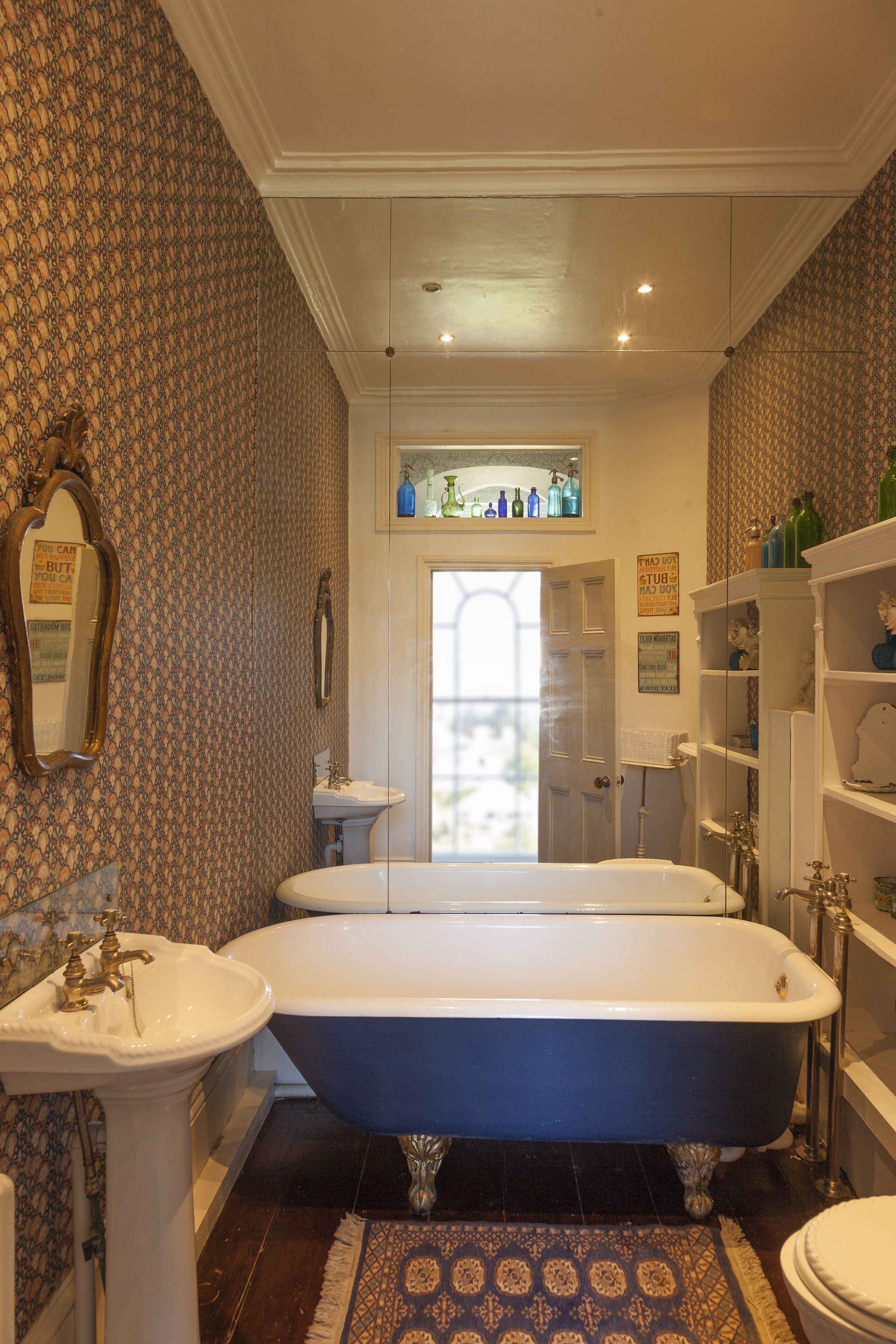 Bathtub, hair dryer, towels, soap