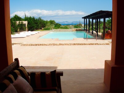 Luxury House in Fomentera with sunset pool