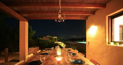 Luxury House in Fomentera with sunset pool