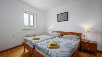 2 slaapkamers, beddengoed