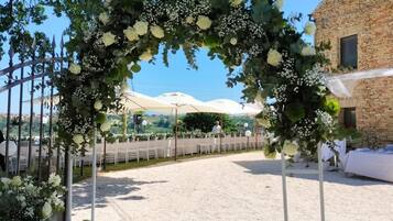 Espace banquet en plein air