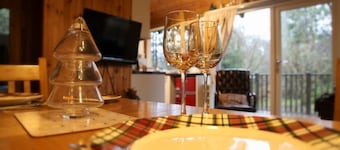 LIEVER is a charming log cabin in a beautiful forest location close to Loch Awe