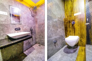Luxury Double Room, 1 King Bed, Non Smoking | Bathroom | Shower, rainfall showerhead, slippers, towels - Hotel City Castle Prime (Amritsar)