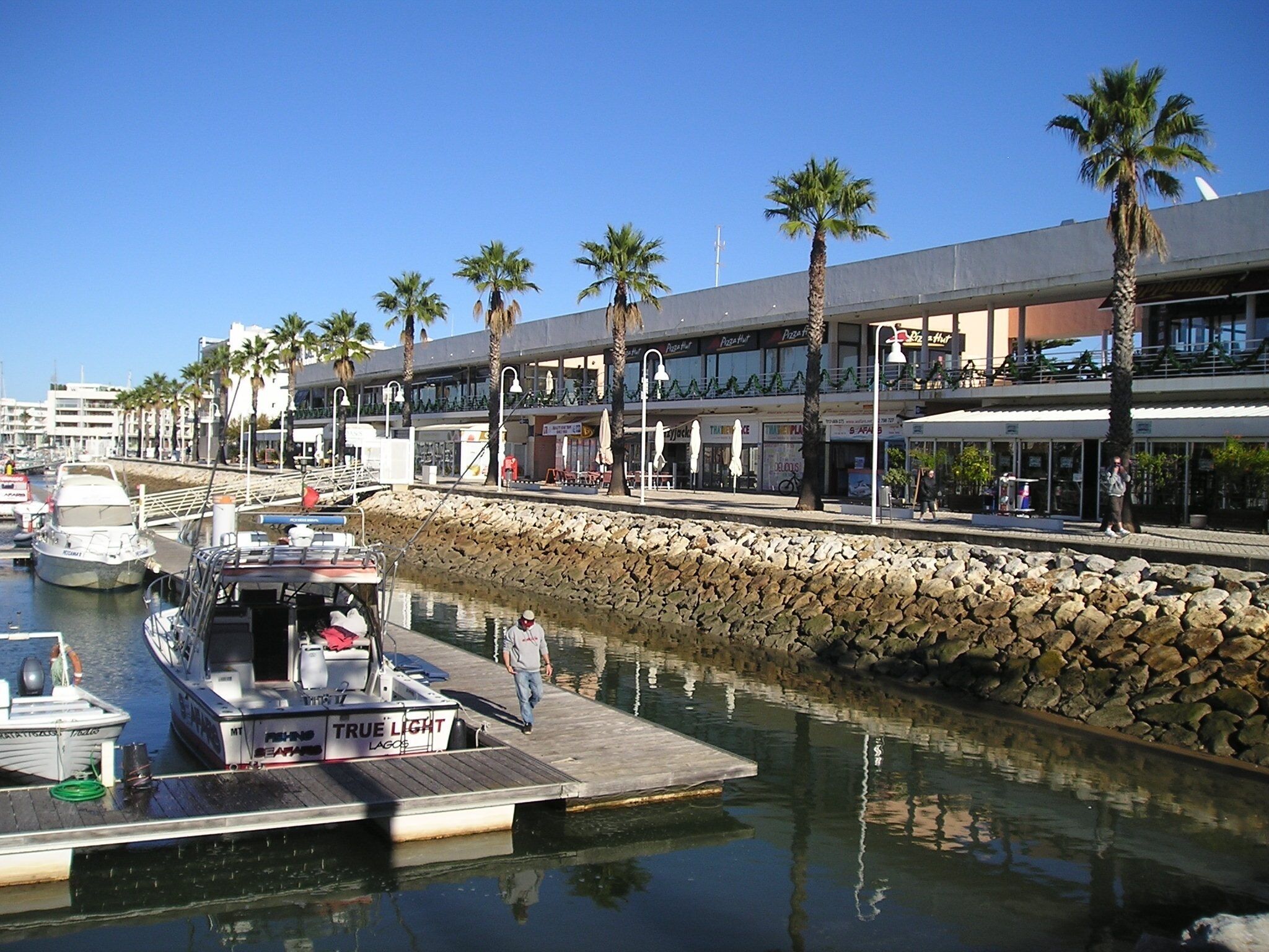Lagos Marina with its waterfront cafes and restaurants is a 5-minute walk away