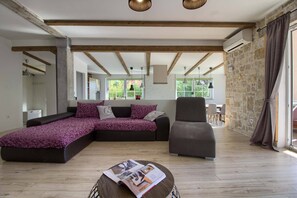 TV, video games, DVD player, video library