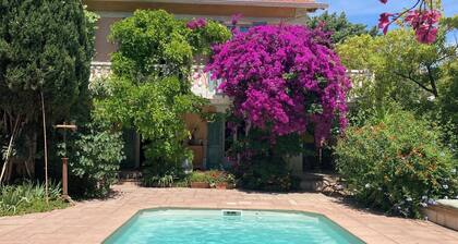 Provencal house with pool near beach in the south of France