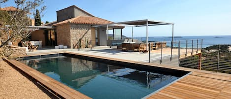 A heated pool