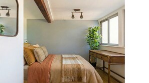2 bedrooms, iron/ironing board, travel crib, WiFi