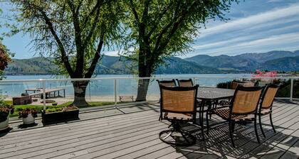 Lakefront home with private dock, firepit, & views