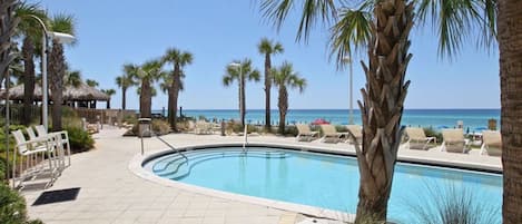 A heated pool