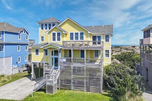 Exterior - Cheerio - Oceanfront Escape with Private Pool, Elevator, Hot Tub, & Game Room (Salvo)