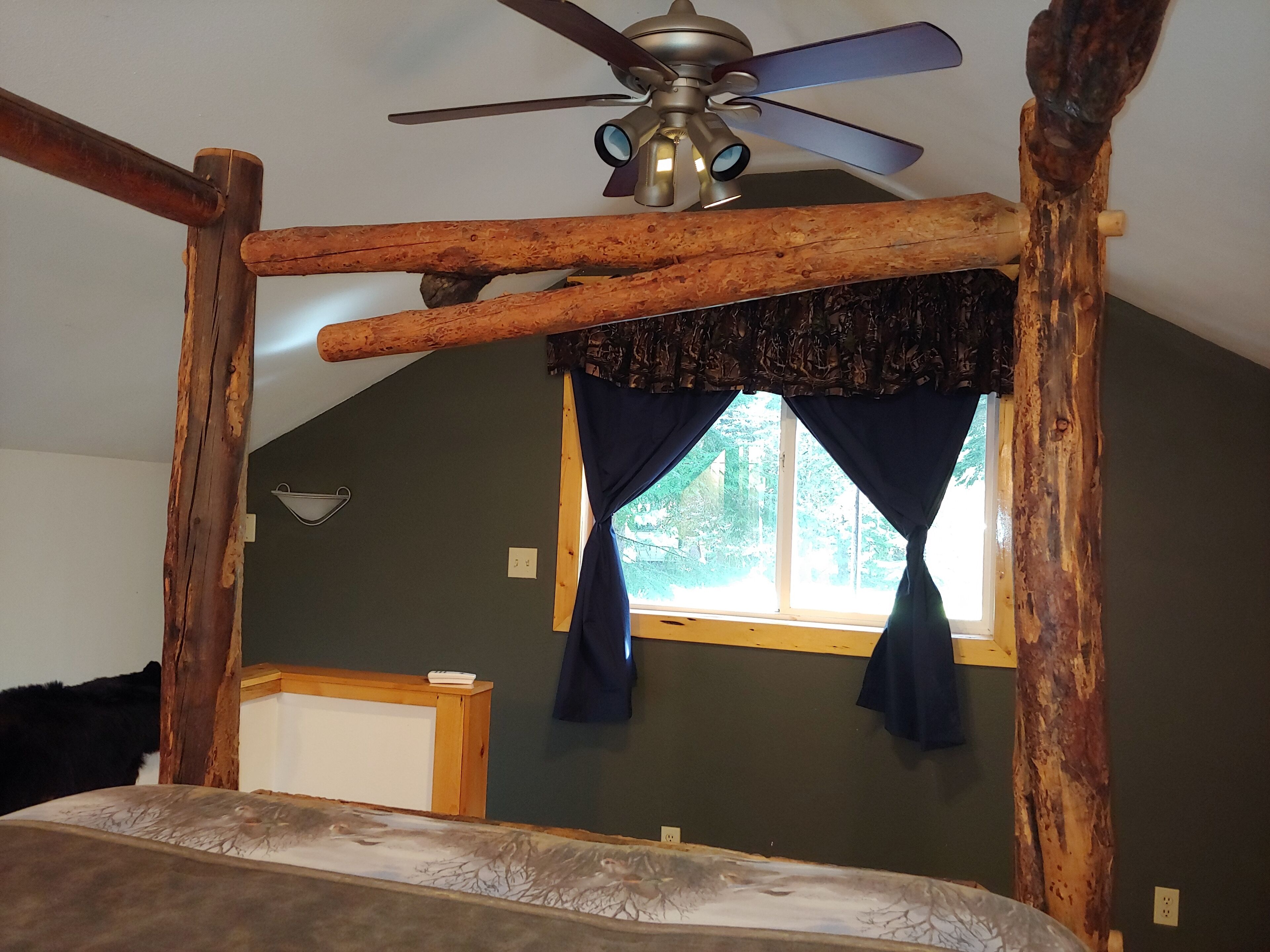 Close to Mt. Rainier.  AC in the summer Wood stove for Emergency heat & cooking.