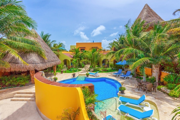 Et oppvarmet basseng