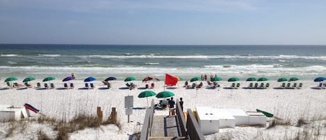 Aan het strand