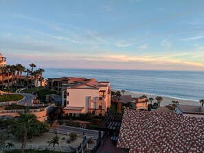 Vue sur la plage ou l’océan