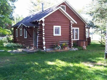 Exterior view, with Pickerel lake to the right