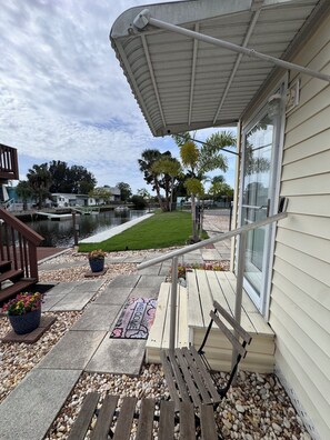 Terrace/patio - Beautiful & Meticulously Clean ~ Waterfront Bungalow ~ Pool! (Hudson)