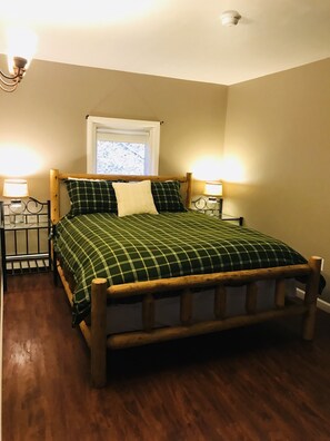 Master bedroom with queen bed