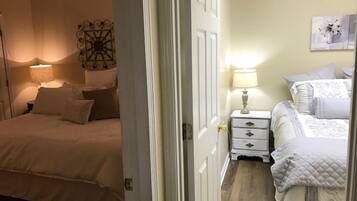 2 bedrooms, desk, iron/ironing board, WiFi