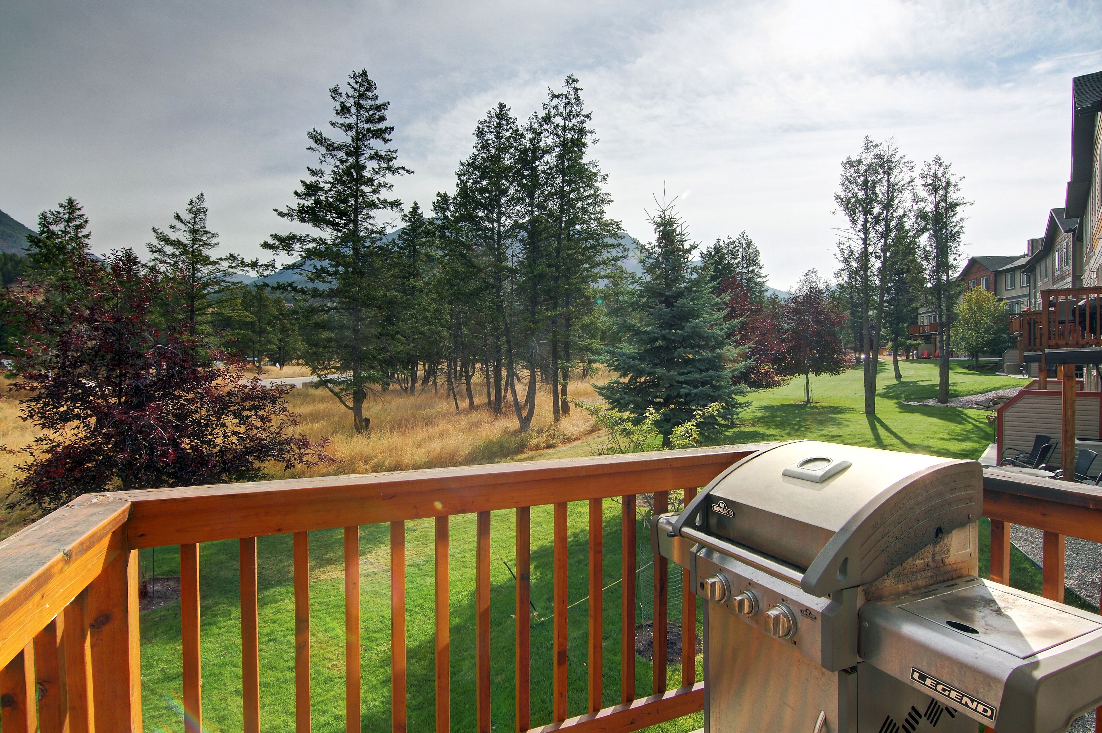 Small Balcony off kitchen with BBQ
