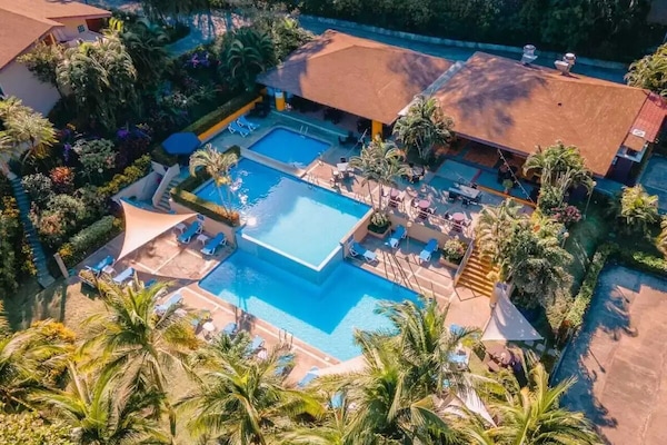 View of main pool from above