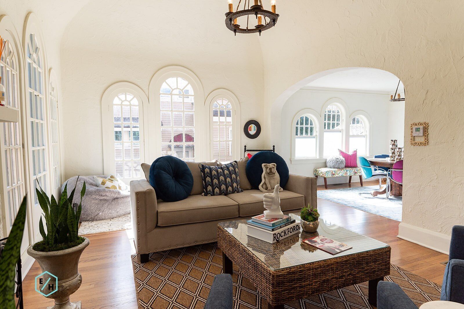 This Spanish style house is located in the historic Edgewater neighborhood.