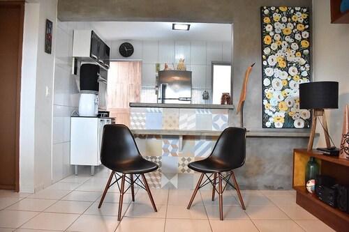 Cozy house with Wi-Fi and air conditioning.