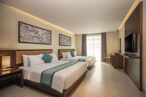 Ropa de cama de alta calidad y minibar