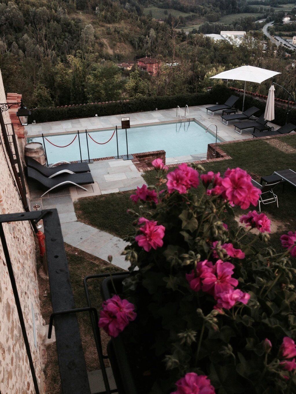 outdoor wedding area