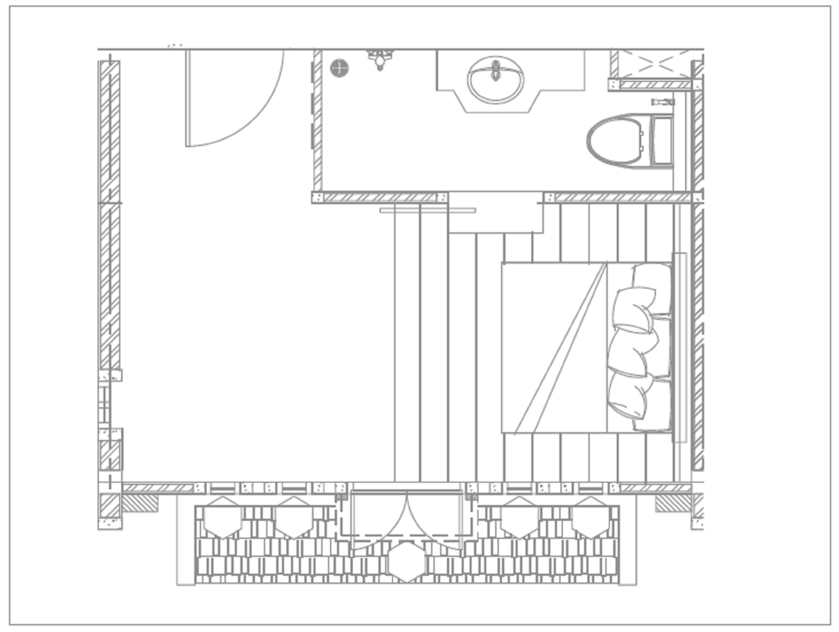 standard room, 1 double bed, non smoking | floor plan