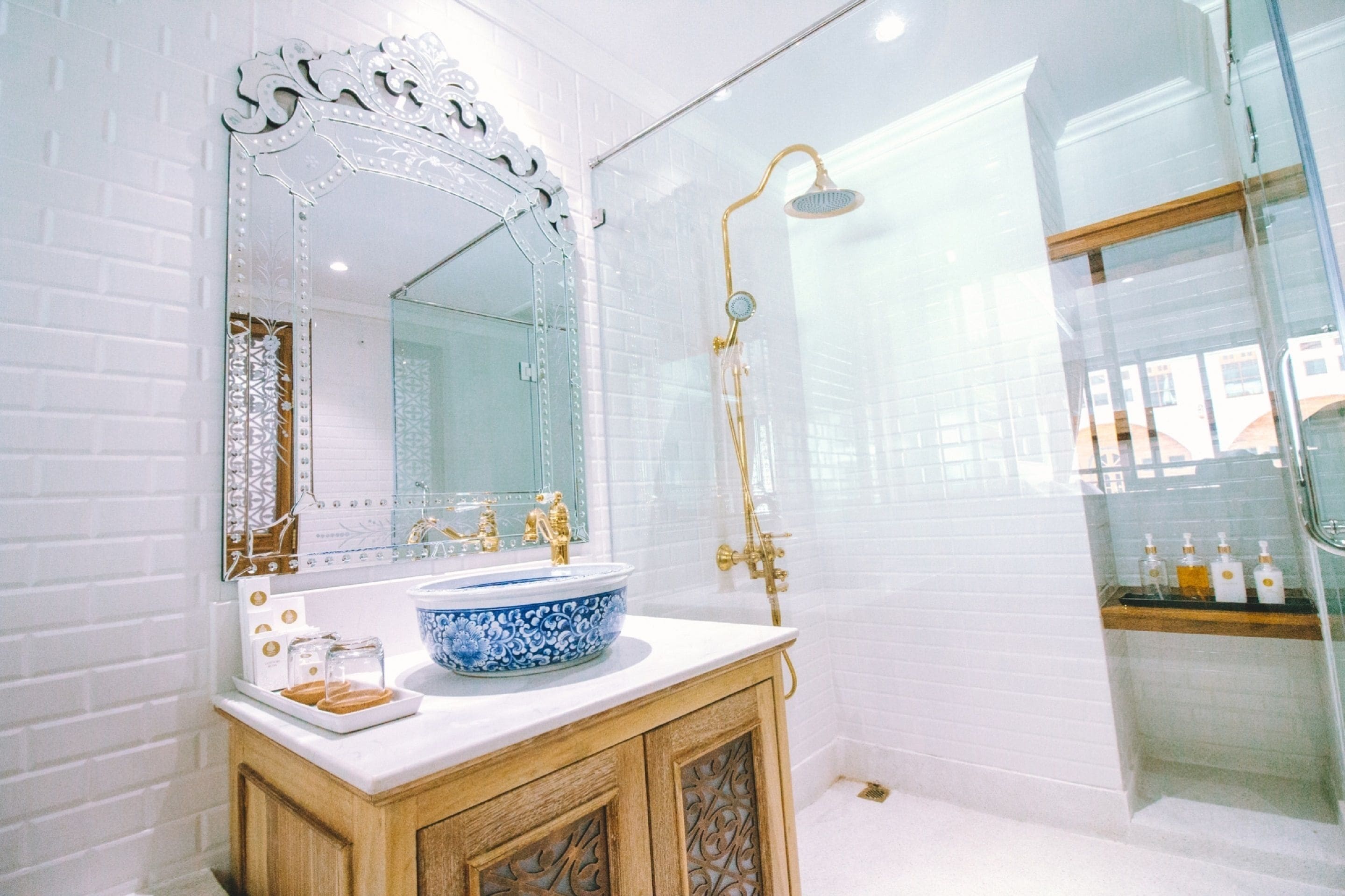 free toiletries, hair dryer, bathrobes, slippers