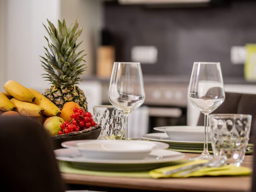 42-inch flat-screen TV with digital channels, TV, heated floors