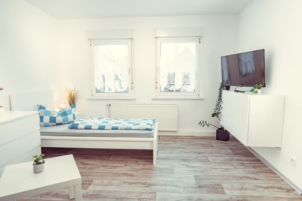 Apartemen | Tirai kedap cahaya, kedap suara, Wi-Fi gratis, dan seprai linen