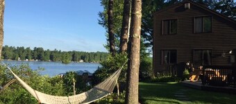 Little Sebago Lake, Gray, Maine Lakefront water surrounds you.