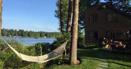 Little Sebago Lake, Gray, Maine Lakefront water surrounds you.