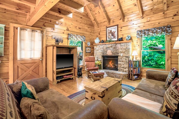 Ferienhütte, 2 Schlafzimmer | Wohnbereich