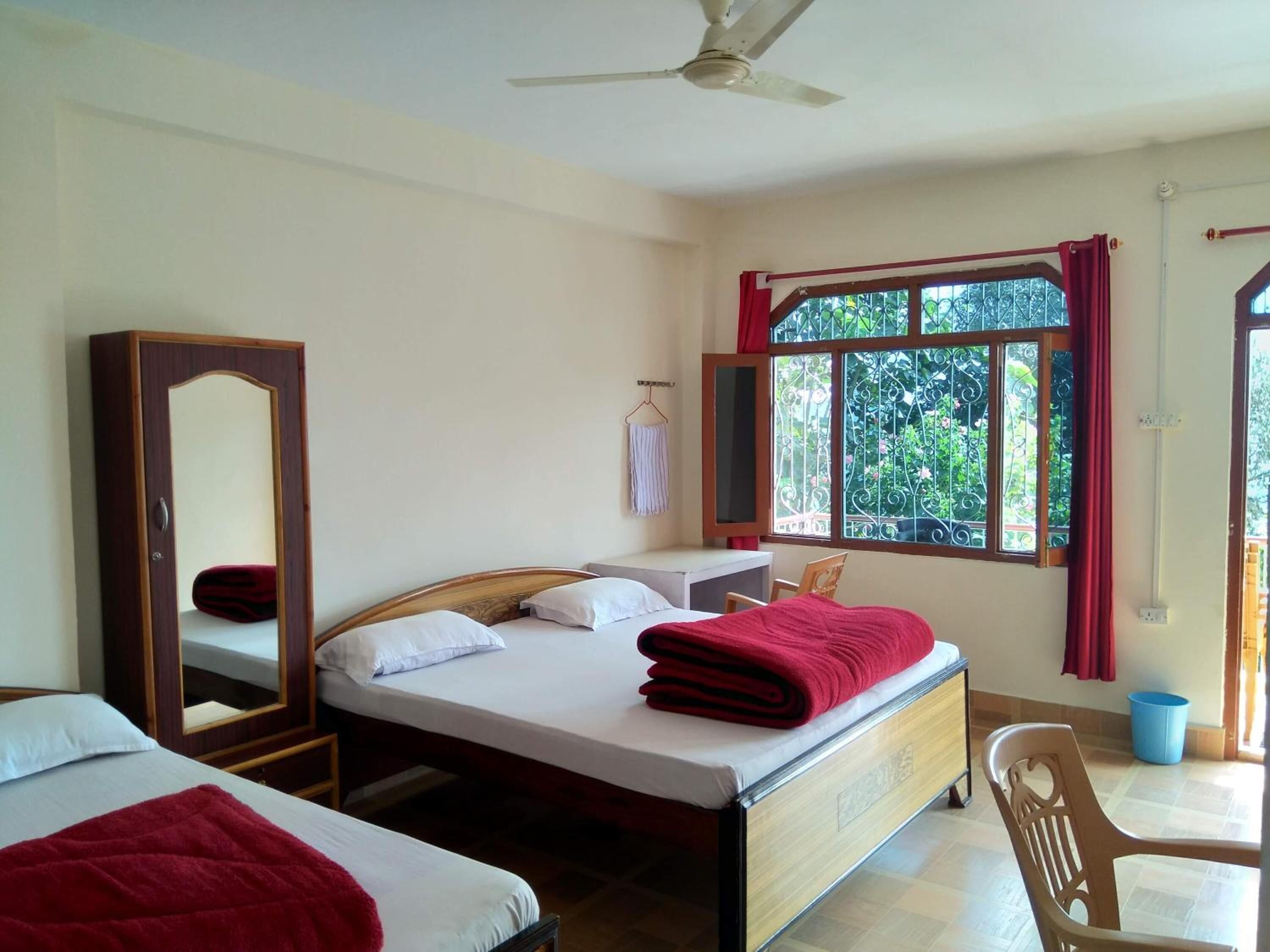 Desk, rollaway beds, free WiFi, bed sheets