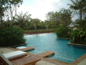Pool - Beautiful view - very well-kept area - studio 60sqm for 1-2 people (Hua Hin)