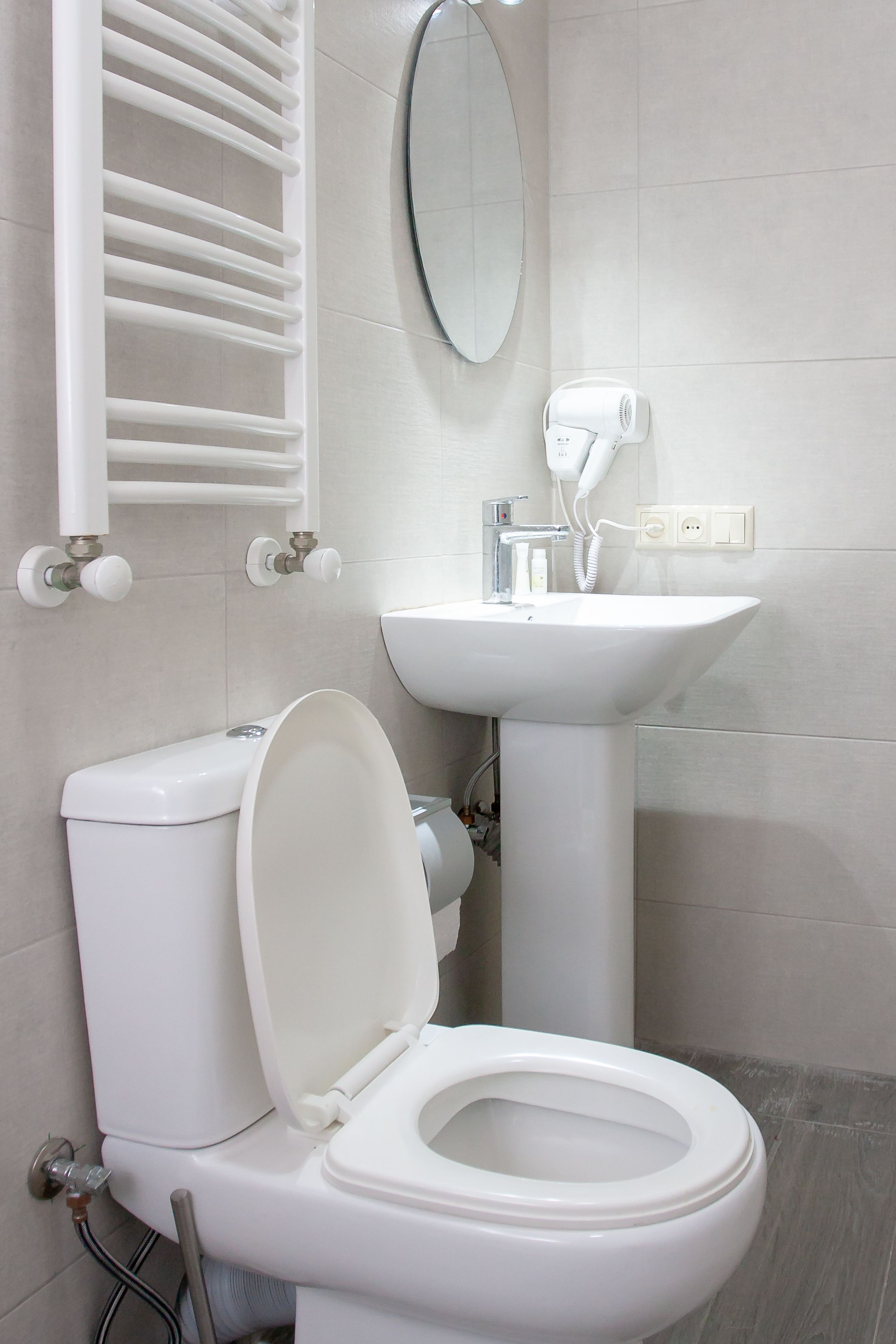 shower, free toiletries, hair dryer, bathrobes