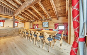 Chalet, 5 Bedrooms, Mountain View (Chalet Top 2) | Living area | Flat-screen TV - Chalet Guter Hirte (Saalbach-Hinterglemm)