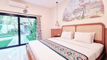 4 bedrooms, in-room safe, iron/ironing board, travel crib